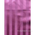 tissu jacquard dobby à rayures de polyester de différentes couleurs